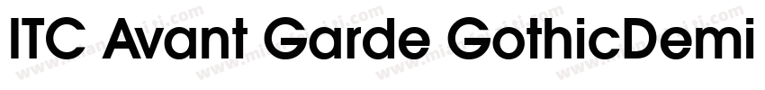 ITC Avant Garde GothicDemi BT字体转换